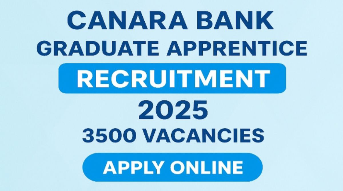 Canara Bank Graduate Apprentice Recruitment 2025