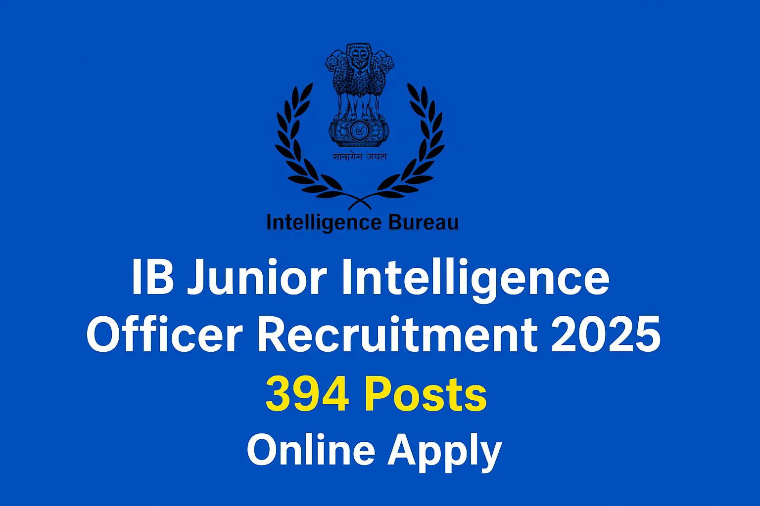 Intelligence Bureau Recruitment 2025