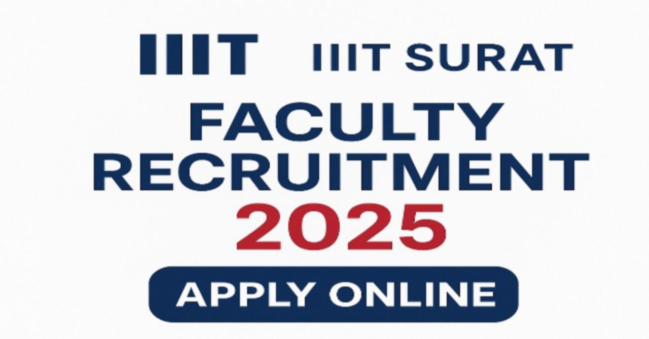 IIIT Surat Faculty Recruitment 2025