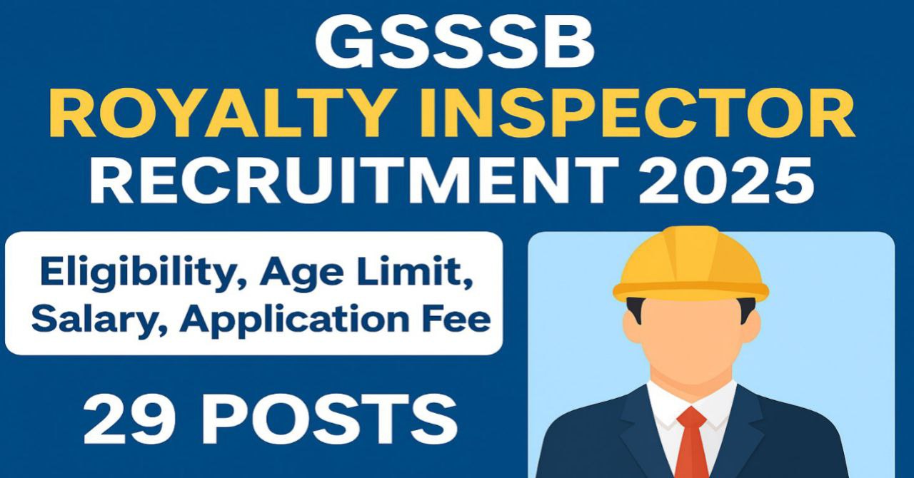 GSSSB Royalty Inspector Recruitment 2025
