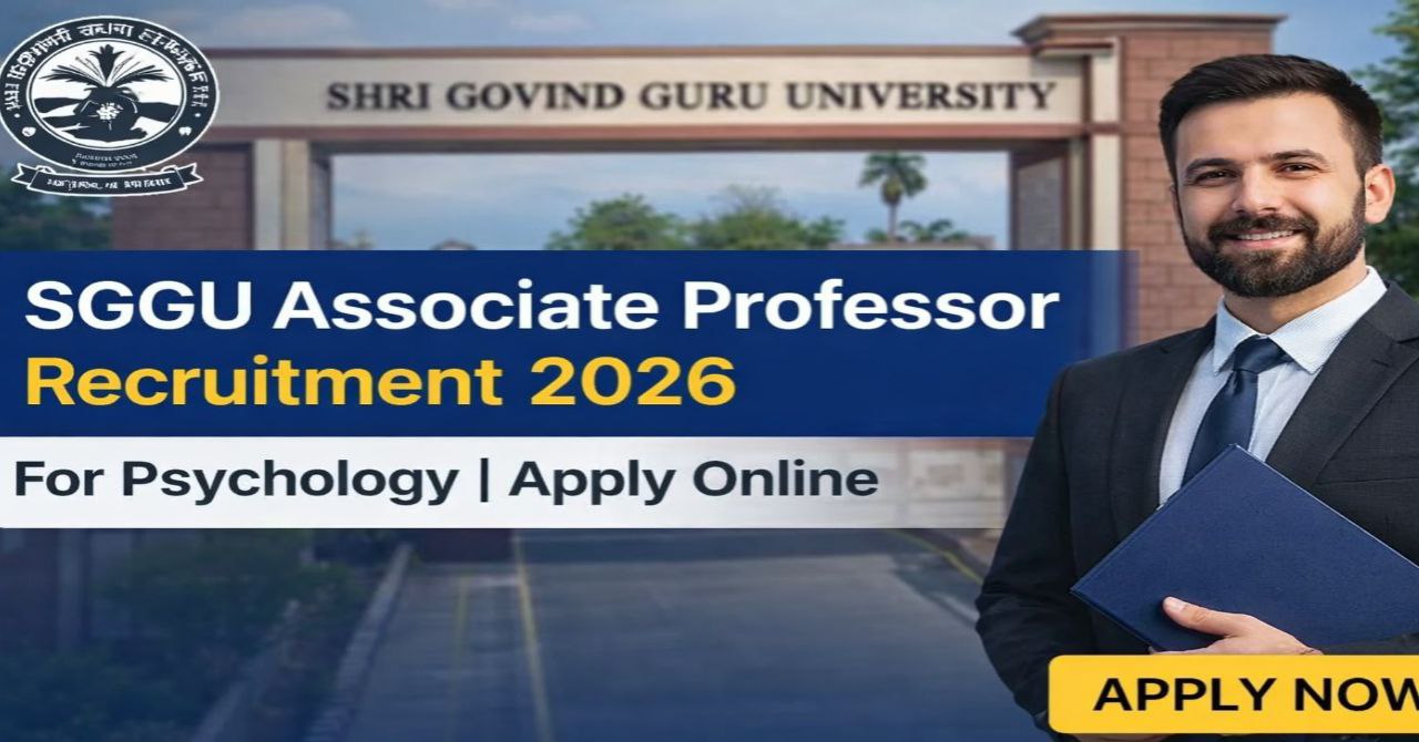 Shri Govind Guru University Associate Professor Recruitment 2026
