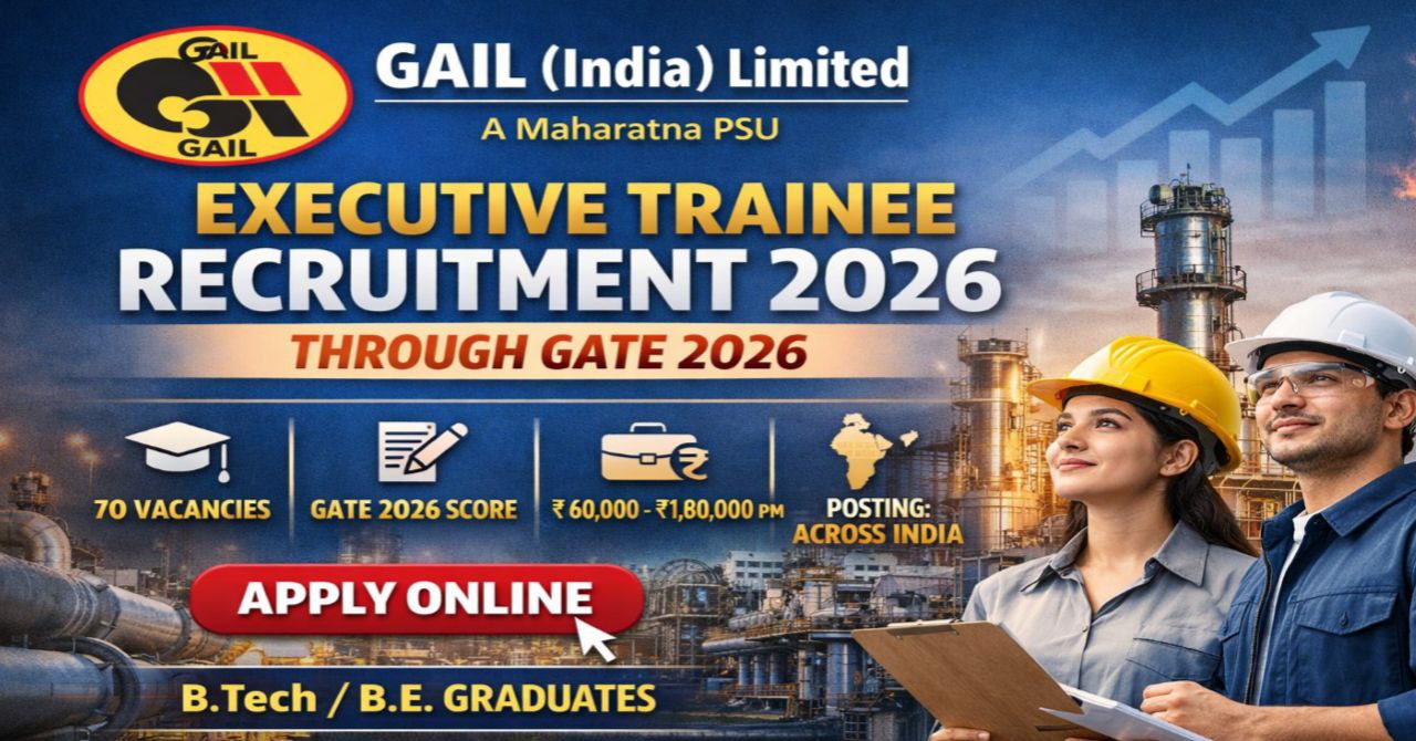 GAIL Executive Trainee Recruitment 2026
