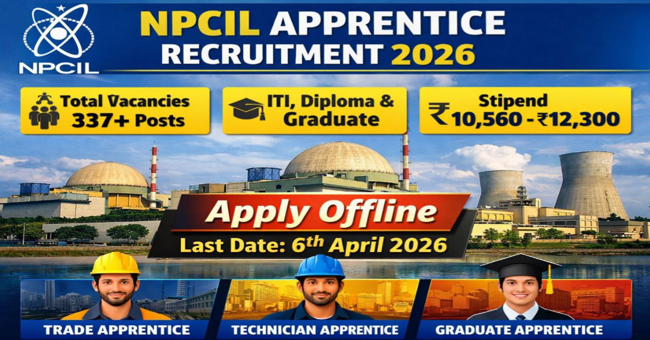 NPCIL Apprentice Recruitment 2026